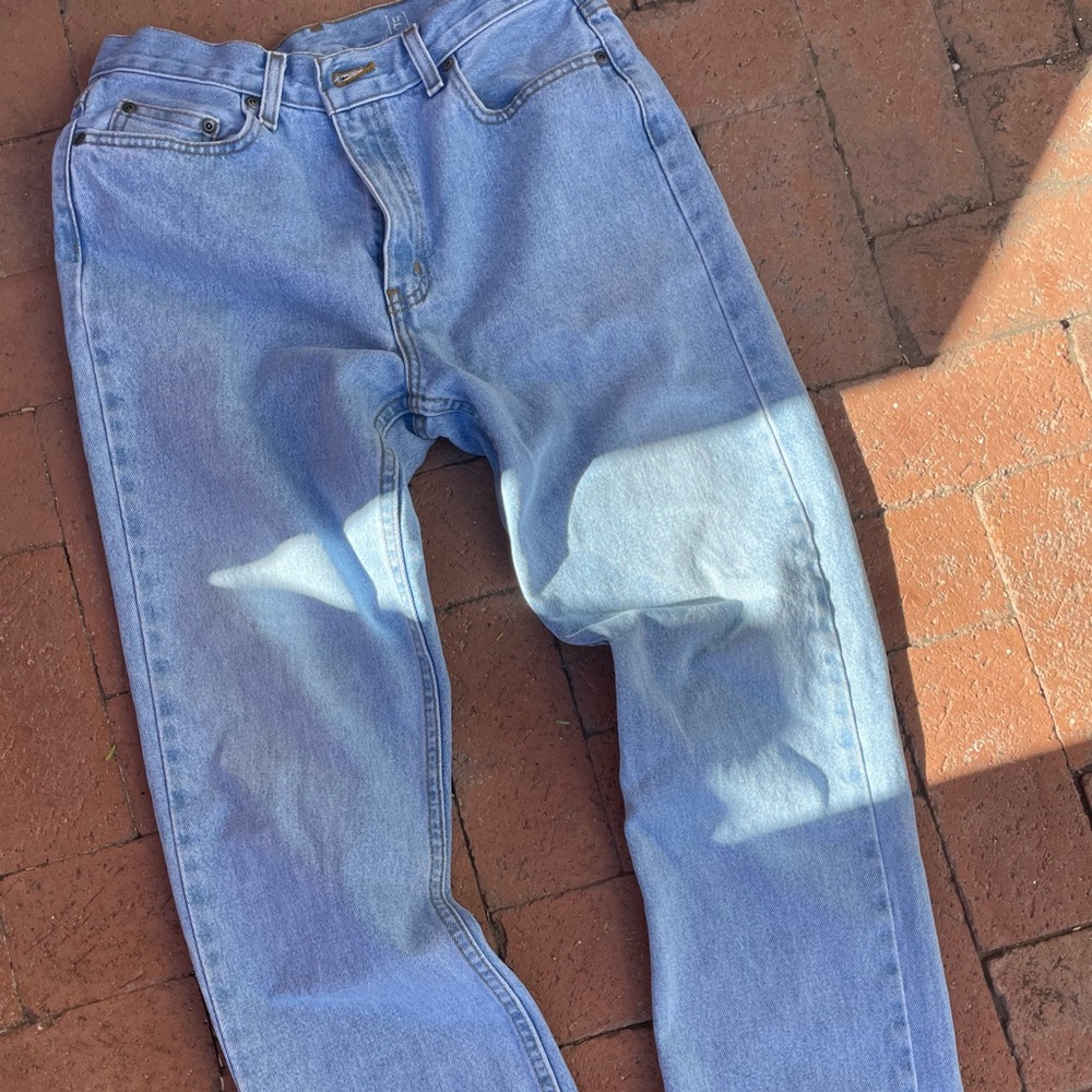 George jeans 31x30 Regular unisex light wash blue jeans